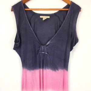 Jonathan Martin Dip Dye low cut slimming tank top